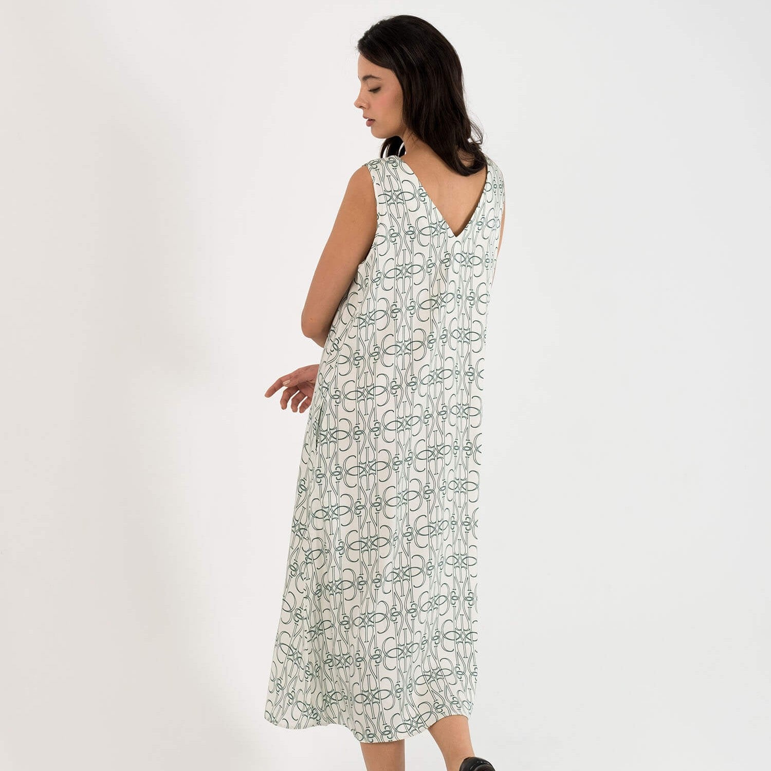 viridis-monogram-elbise-yesil